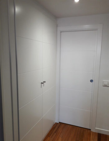 Armario y puerta lacados